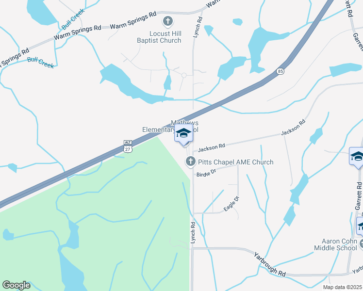map of restaurants, bars, coffee shops, grocery stores, and more near 7533 Lynch Road in Columbus