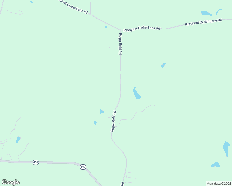 map of restaurants, bars, coffee shops, grocery stores, and more near Roger Reid Road in Newton County