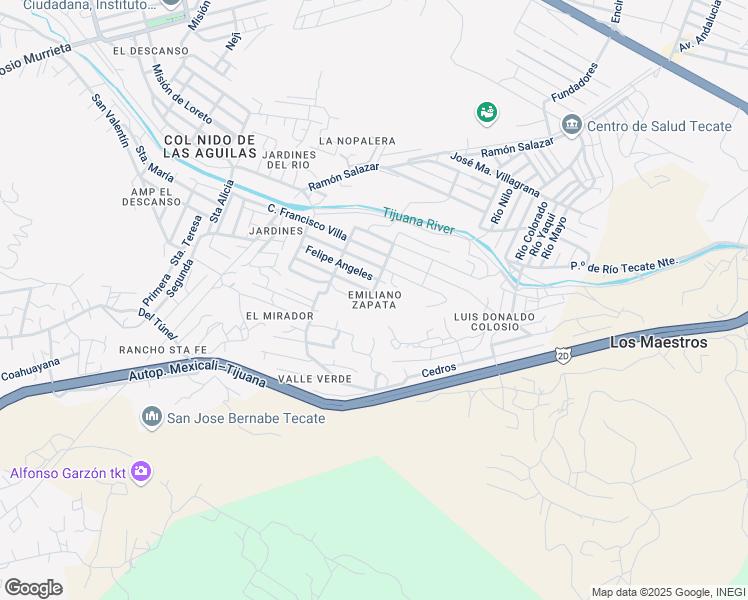 map of restaurants, bars, coffee shops, grocery stores, and more near in Tecate