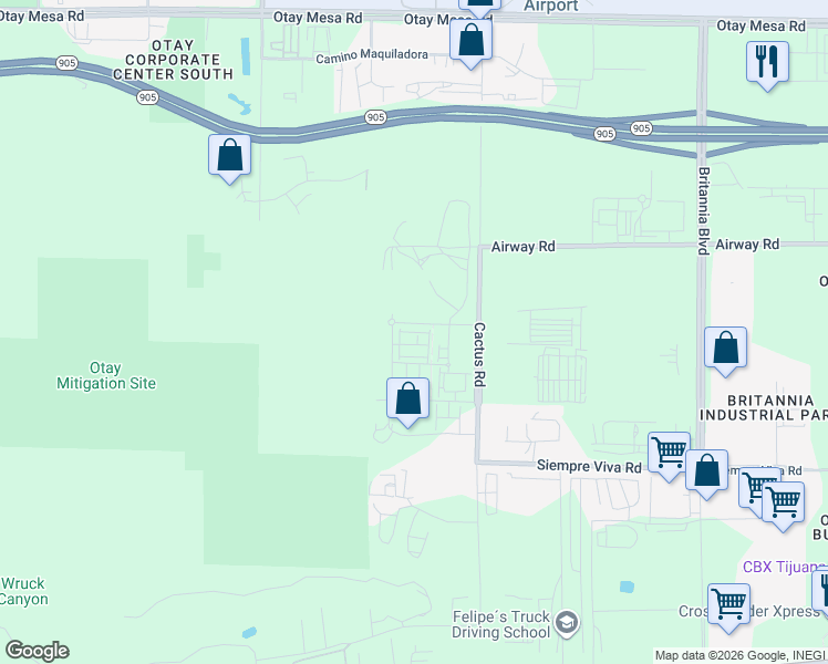 map of restaurants, bars, coffee shops, grocery stores, and more near 2111 Acara Circle in San Diego