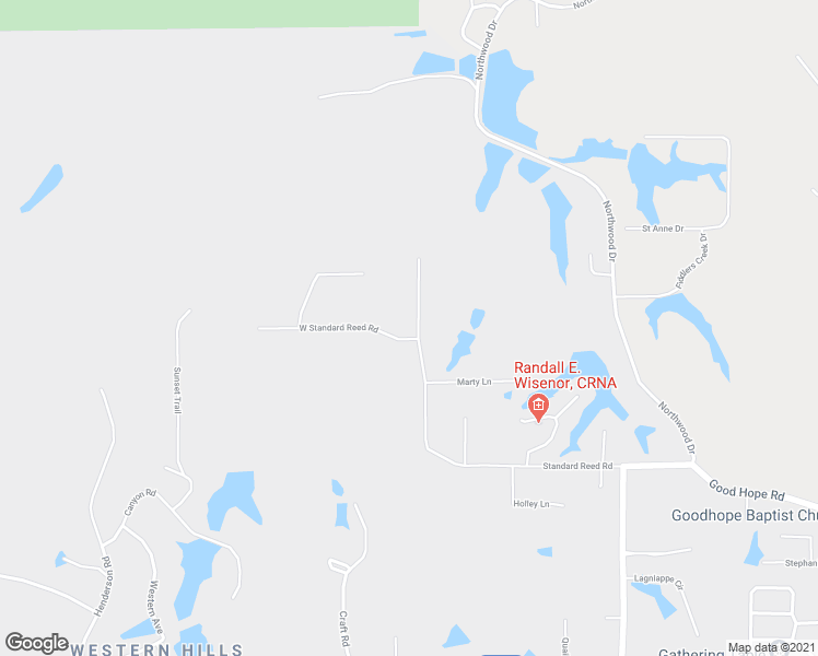 map of restaurants, bars, coffee shops, grocery stores, and more near 401 Standard Reed Road in West Monroe