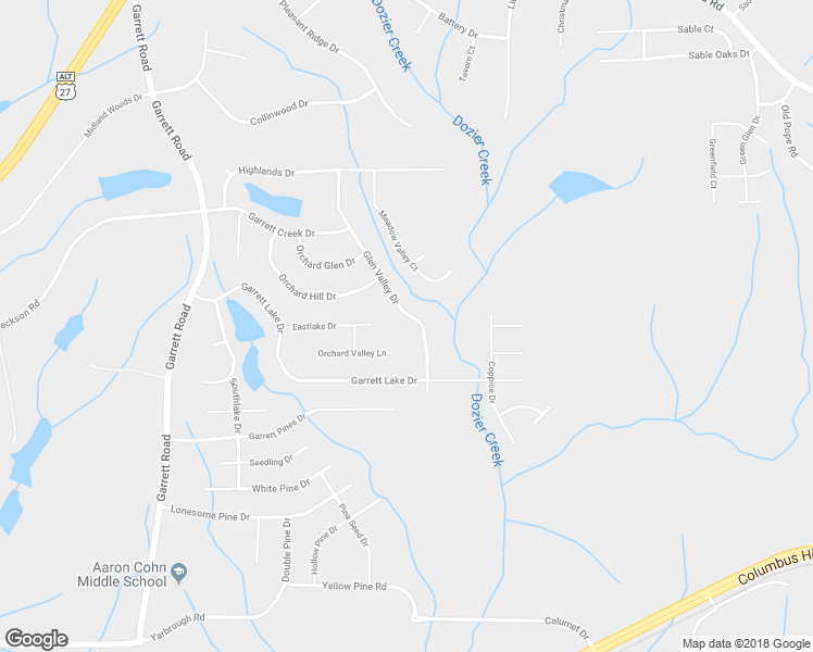 map of restaurants, bars, coffee shops, grocery stores, and more near 8015 Glen Valley Drive in Columbus