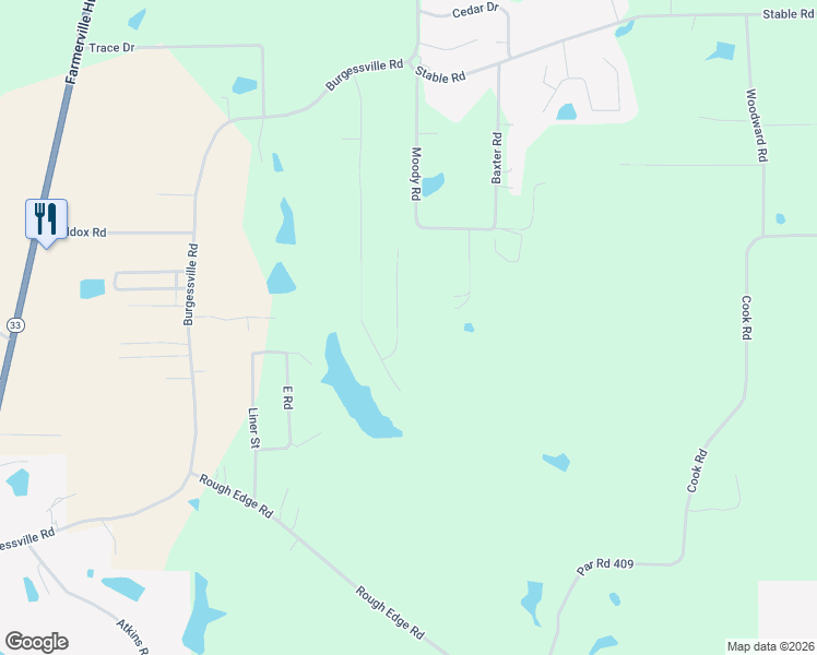 map of restaurants, bars, coffee shops, grocery stores, and more near 130 Timber Ridge Circle in Ruston