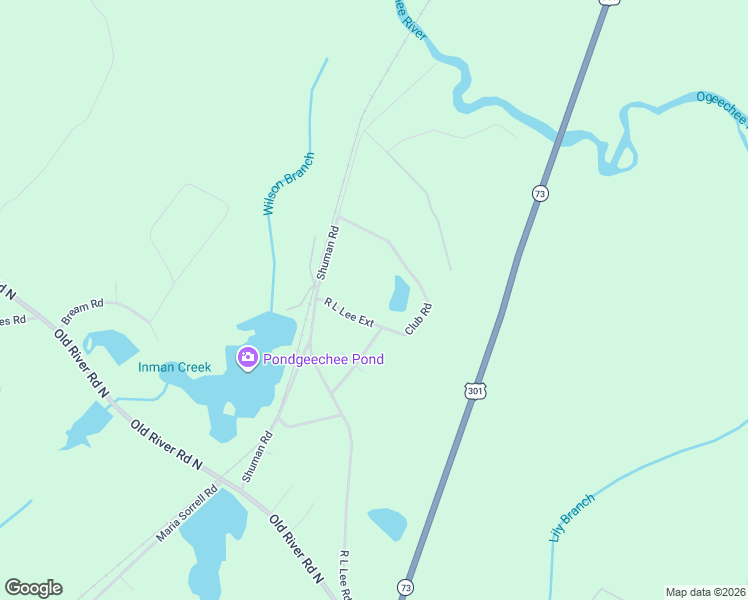 map of restaurants, bars, coffee shops, grocery stores, and more near 129 Rl Lee Extension in Statesboro
