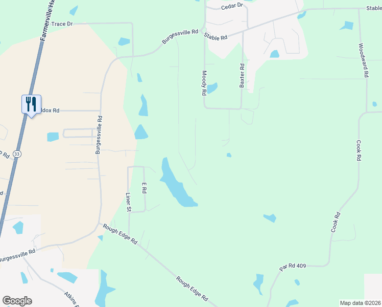 map of restaurants, bars, coffee shops, grocery stores, and more near 141 Timber Ridge Circle in Ruston