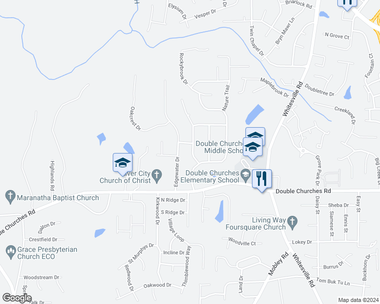 map of restaurants, bars, coffee shops, grocery stores, and more near 7627 Gray Shoals Drive in Columbus