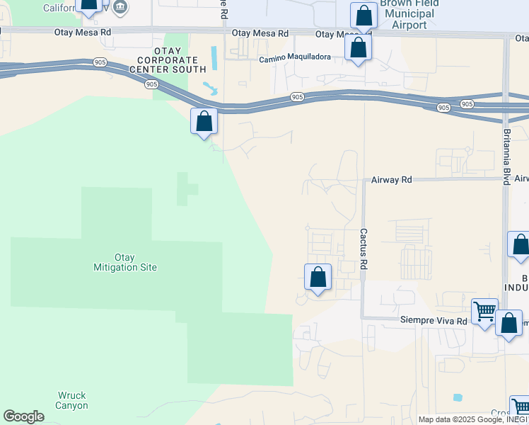 map of restaurants, bars, coffee shops, grocery stores, and more near Secano Street in San Diego