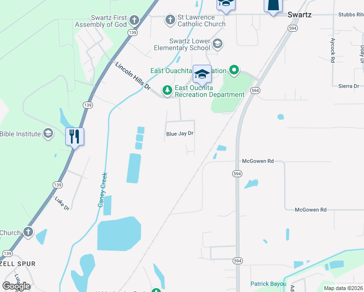 map of restaurants, bars, coffee shops, grocery stores, and more near 214 Woodcock Dr in Monroe