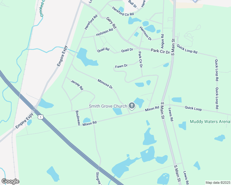 map of restaurants, bars, coffee shops, grocery stores, and more near 13 Mimosa Drive in Swainsboro
