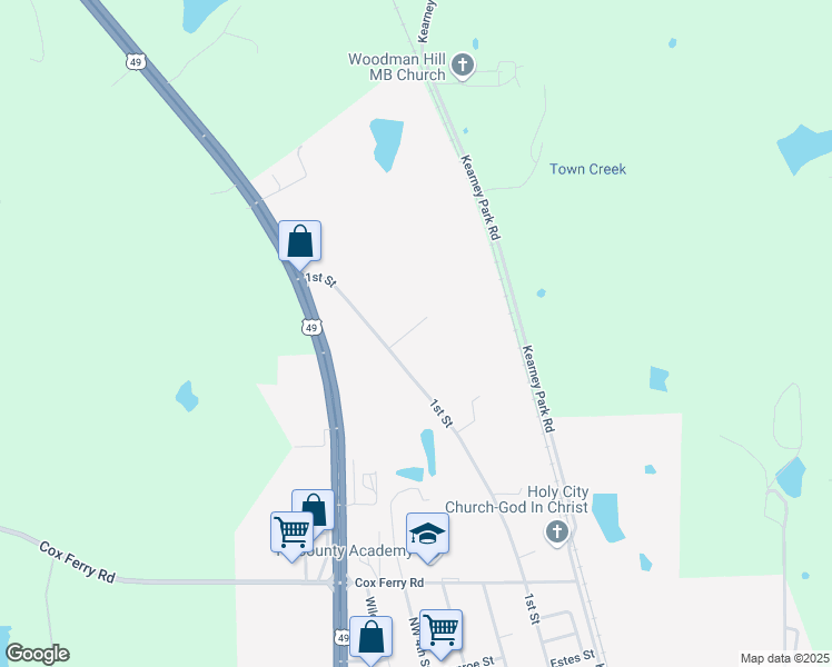 map of restaurants, bars, coffee shops, grocery stores, and more near in Flora