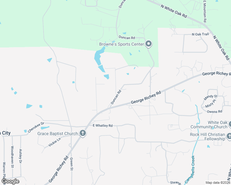 map of restaurants, bars, coffee shops, grocery stores, and more near 111 Charise Drive in White Oak