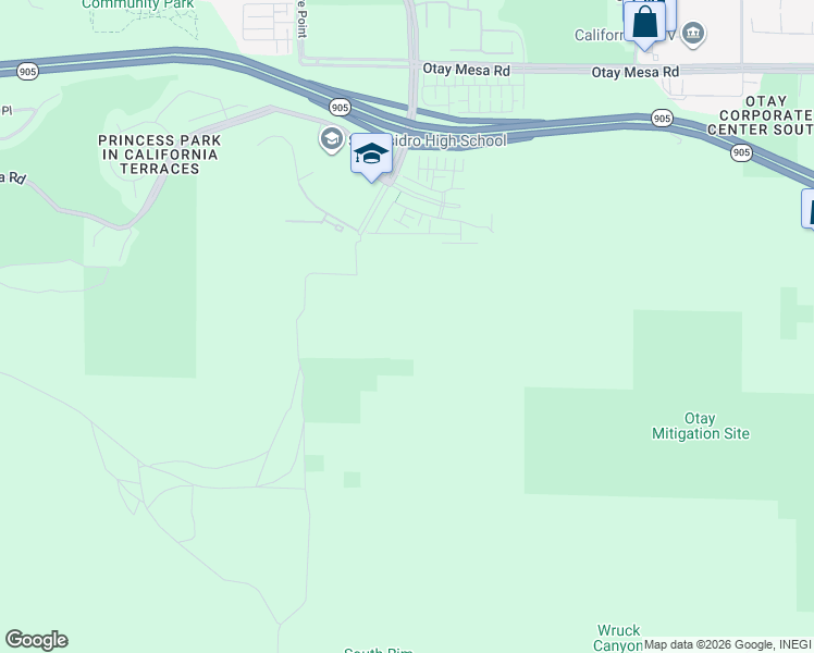 map of restaurants, bars, coffee shops, grocery stores, and more near Dillons Trail in San Diego
