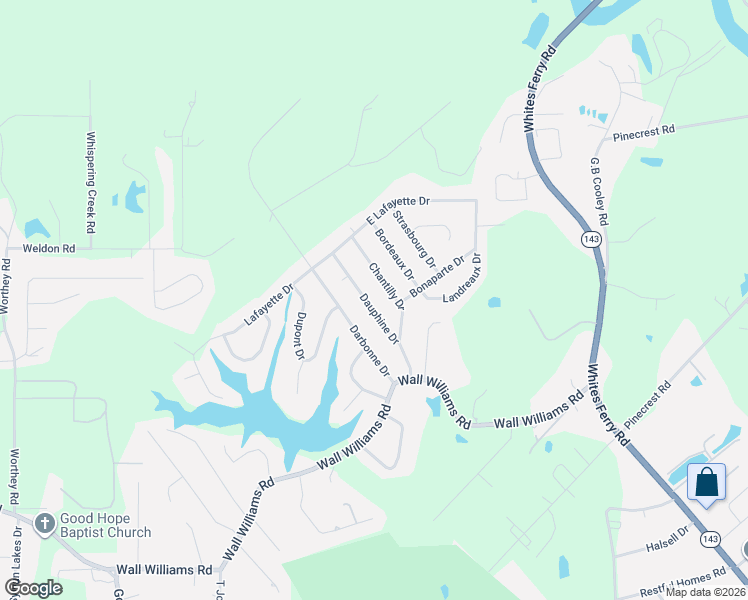 map of restaurants, bars, coffee shops, grocery stores, and more near 209 Chantilly Drive in West Monroe