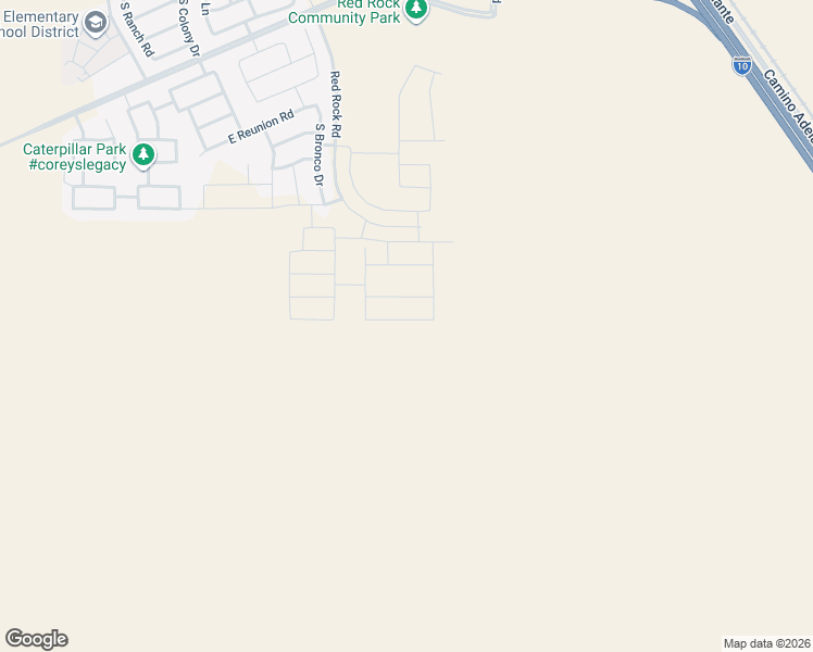 map of restaurants, bars, coffee shops, grocery stores, and more near 22037 East Beacon Point Drive in Red Rock