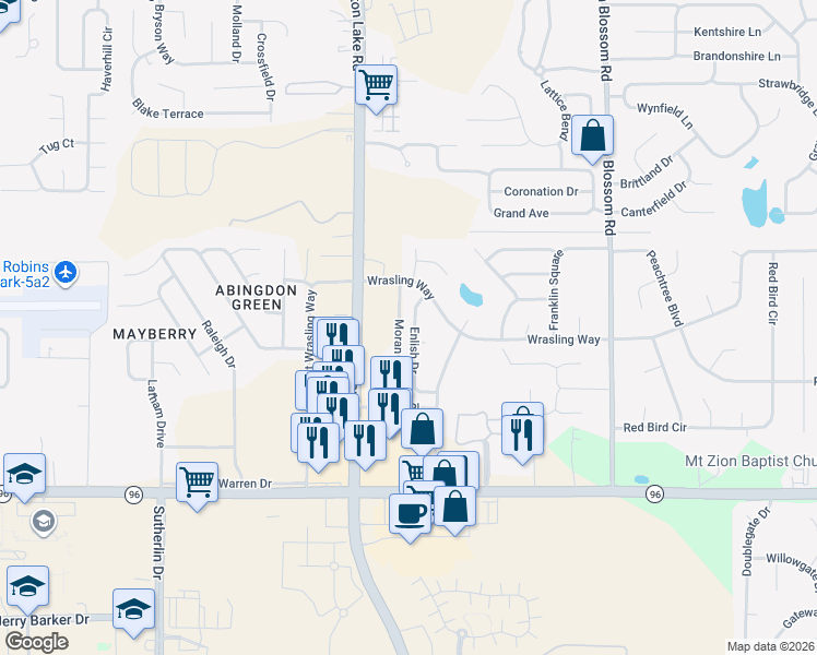 map of restaurants, bars, coffee shops, grocery stores, and more near 110 Enlish Drive in Bonaire