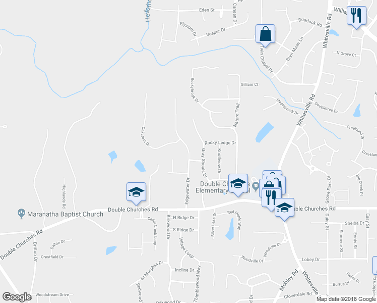 map of restaurants, bars, coffee shops, grocery stores, and more near 7727 Edgewater Drive in Columbus