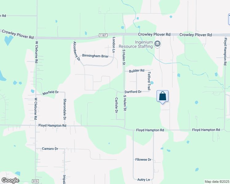 map of restaurants, bars, coffee shops, grocery stores, and more near 2000 Carlisle Drive in Crowley