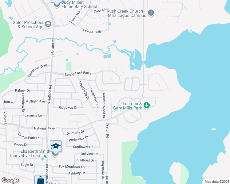 map of restaurants, bars, coffee shops, grocery stores, and more near 4818 Slide Rock Court in Mansfield