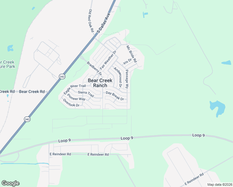 map of restaurants, bars, coffee shops, grocery stores, and more near 23 Day Break Drive in Lancaster