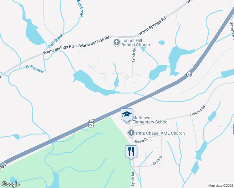 map of restaurants, bars, coffee shops, grocery stores, and more near 7825 Lynch Road in Columbus