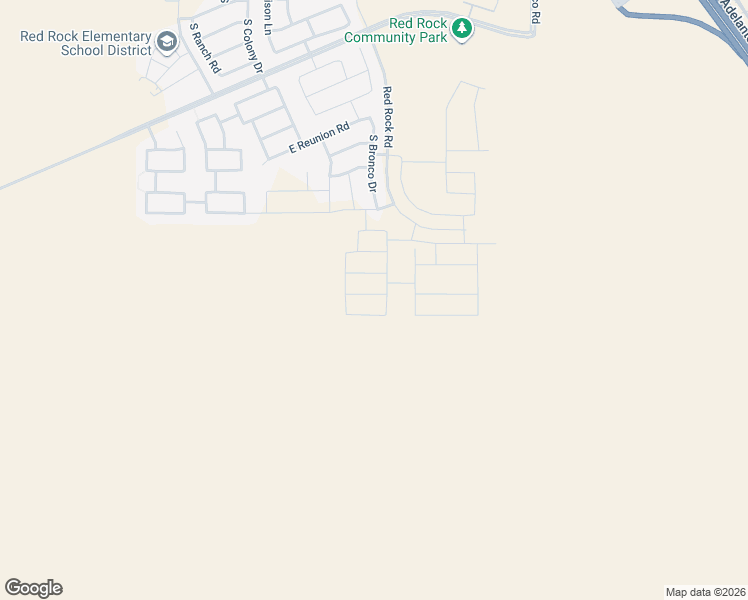 map of restaurants, bars, coffee shops, grocery stores, and more near 21715 East Steer Drive in Red Rock