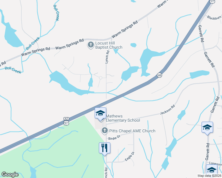 map of restaurants, bars, coffee shops, grocery stores, and more near 7730 Lynch Road in Columbus
