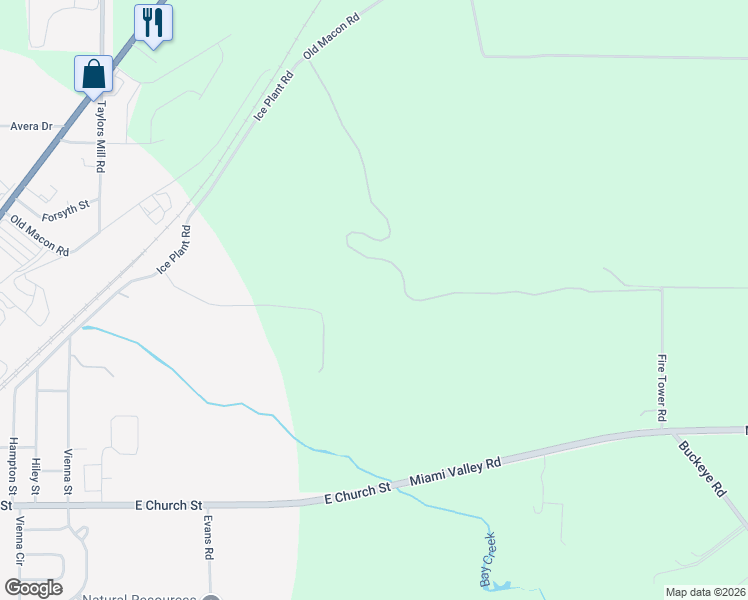 map of restaurants, bars, coffee shops, grocery stores, and more near Unnamed Road in Fort Valley