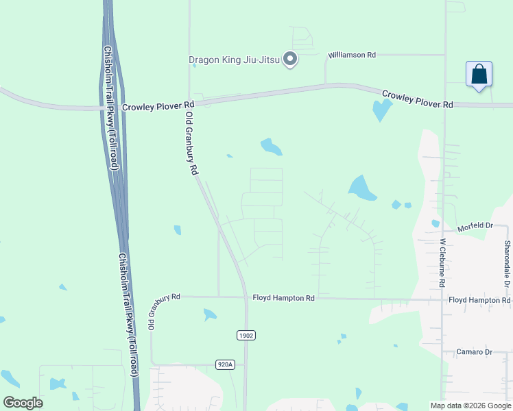 map of restaurants, bars, coffee shops, grocery stores, and more near 2900 Floyd Hampton Road in Crowley