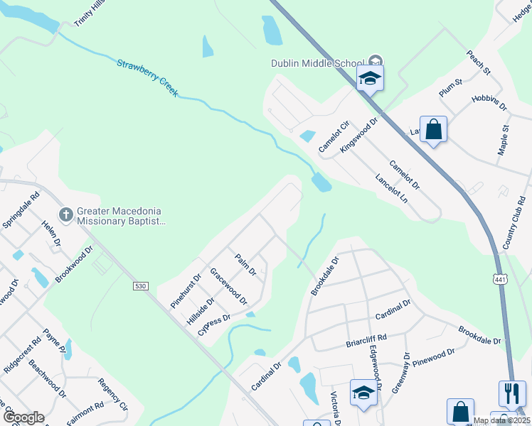 map of restaurants, bars, coffee shops, grocery stores, and more near 123 Pinehurst Court in Dublin
