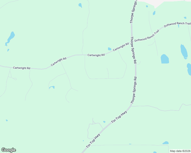 map of restaurants, bars, coffee shops, grocery stores, and more near Cartwright Road in Weatherford