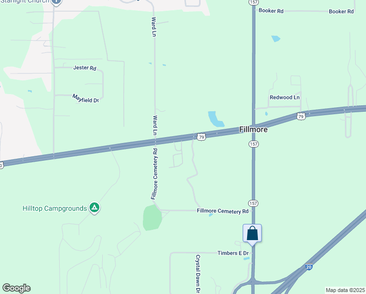 map of restaurants, bars, coffee shops, grocery stores, and more near 7 Peaceful Pines Drive in Haughton