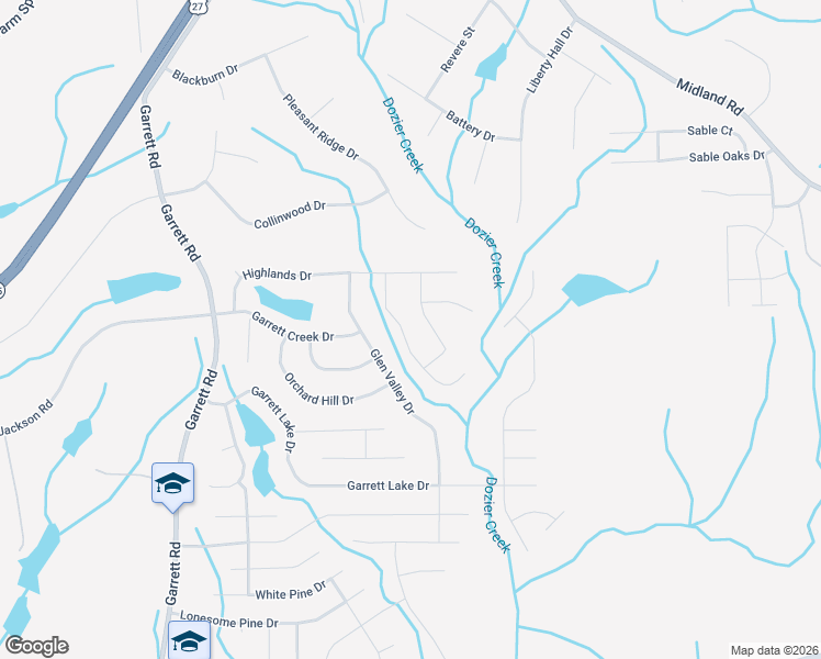 map of restaurants, bars, coffee shops, grocery stores, and more near 31 Meadow Valley Court in Columbus
