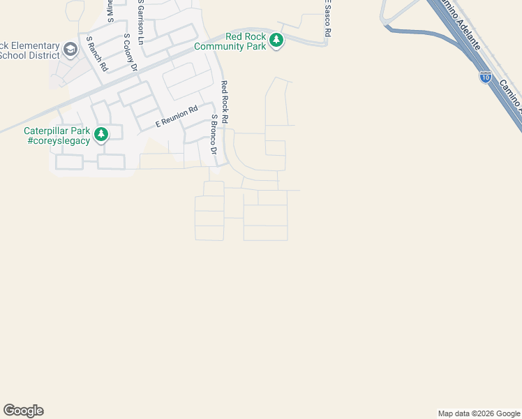 map of restaurants, bars, coffee shops, grocery stores, and more near 21987 East Pebbles Avenue in Red Rock