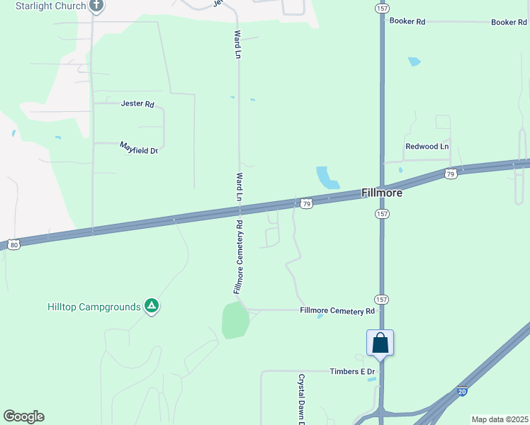 map of restaurants, bars, coffee shops, grocery stores, and more near 7 Peaceful Pines Drive in Haughton