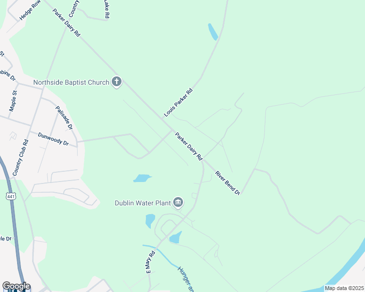 map of restaurants, bars, coffee shops, grocery stores, and more near 220 Parker Dairy Road in Dublin