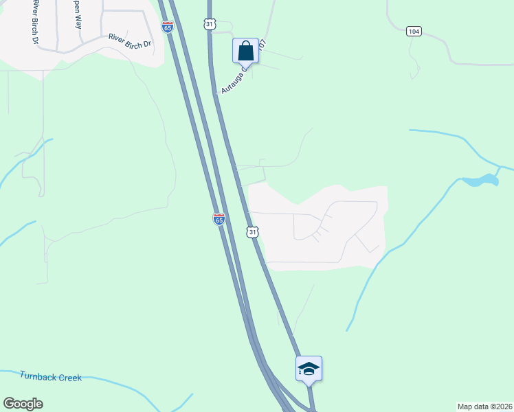 map of restaurants, bars, coffee shops, grocery stores, and more near 103 Mountain Laurel Road in Prattville