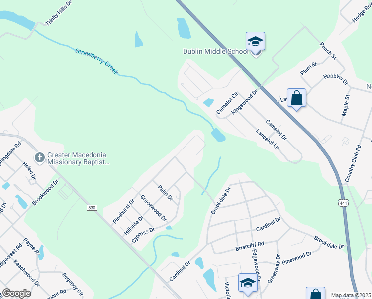 map of restaurants, bars, coffee shops, grocery stores, and more near 121 Pinehurst Court in Dublin
