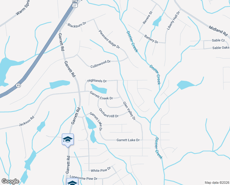 map of restaurants, bars, coffee shops, grocery stores, and more near 8077 Glen Valley Drive in Columbus