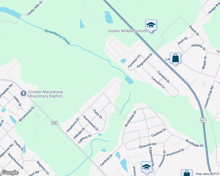 map of restaurants, bars, coffee shops, grocery stores, and more near 123 Pinehurst Court in Dublin