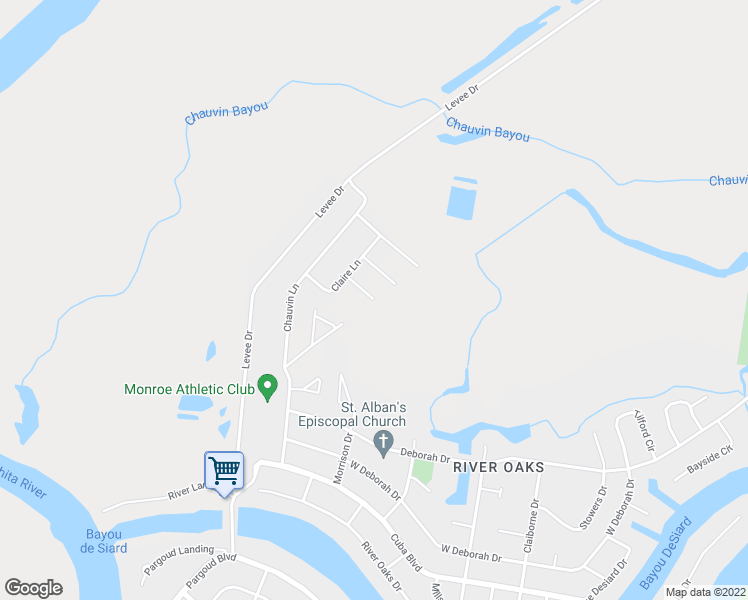 map of restaurants, bars, coffee shops, grocery stores, and more near 2898 Ava Lane in Monroe