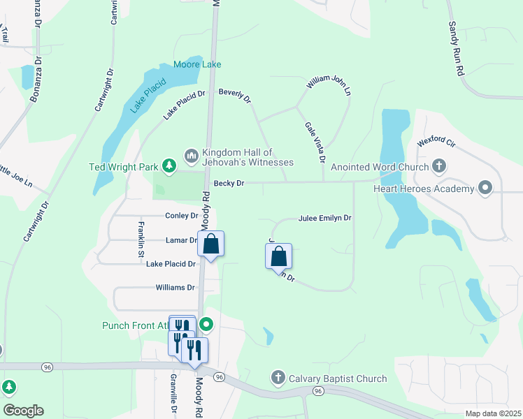 map of restaurants, bars, coffee shops, grocery stores, and more near 100 Samantha Drive in Bonaire