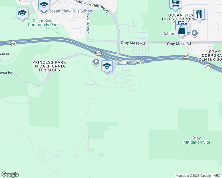 map of restaurants, bars, coffee shops, grocery stores, and more near 1712 San Francisco in San Diego