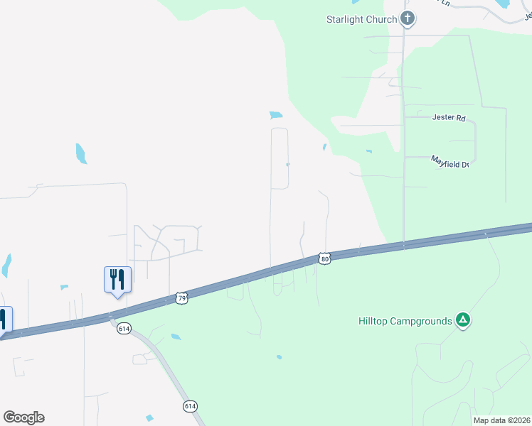 map of restaurants, bars, coffee shops, grocery stores, and more near 5675 U.S. 80 in Princeton