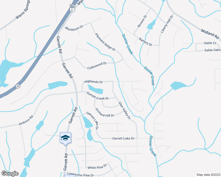 map of restaurants, bars, coffee shops, grocery stores, and more near 8077 Glen Valley Drive in Columbus