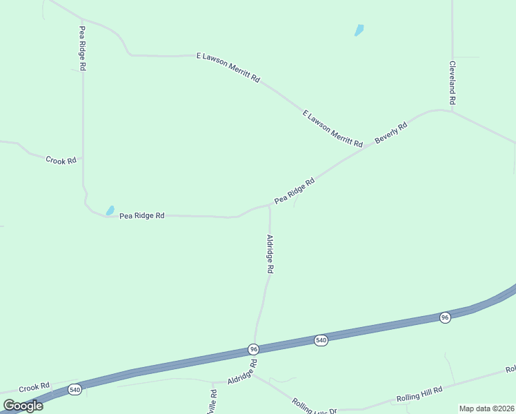 map of restaurants, bars, coffee shops, grocery stores, and more near Pea Ridge Road in Fort Valley