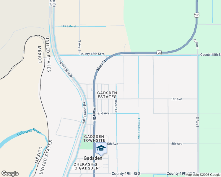 map of restaurants, bars, coffee shops, grocery stores, and more near Lorena Avenue in Somerton