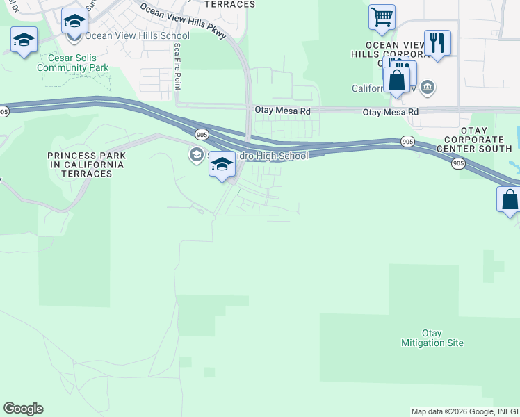 map of restaurants, bars, coffee shops, grocery stores, and more near 1712 San Francisco in San Diego
