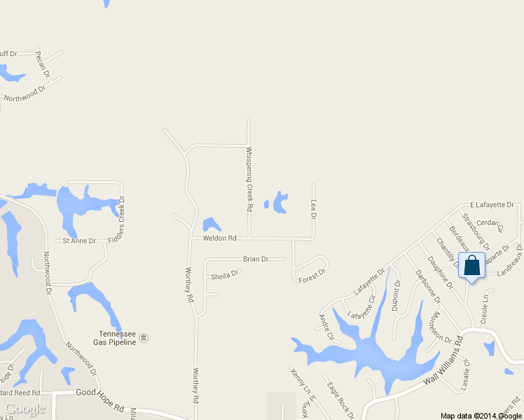 map of restaurants, bars, coffee shops, grocery stores, and more near 148 Whispering Creek Rd in West Monroe