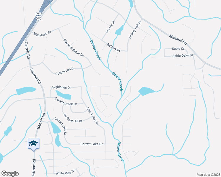 map of restaurants, bars, coffee shops, grocery stores, and more near 8157 Highlands Drive in Columbus
