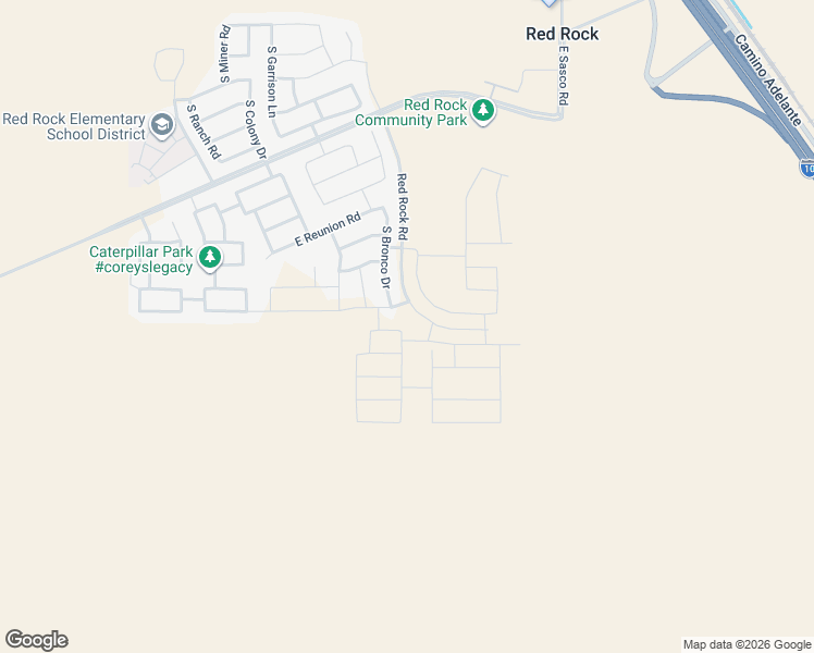 map of restaurants, bars, coffee shops, grocery stores, and more near 21768 East Telegraph Way in Red Rock